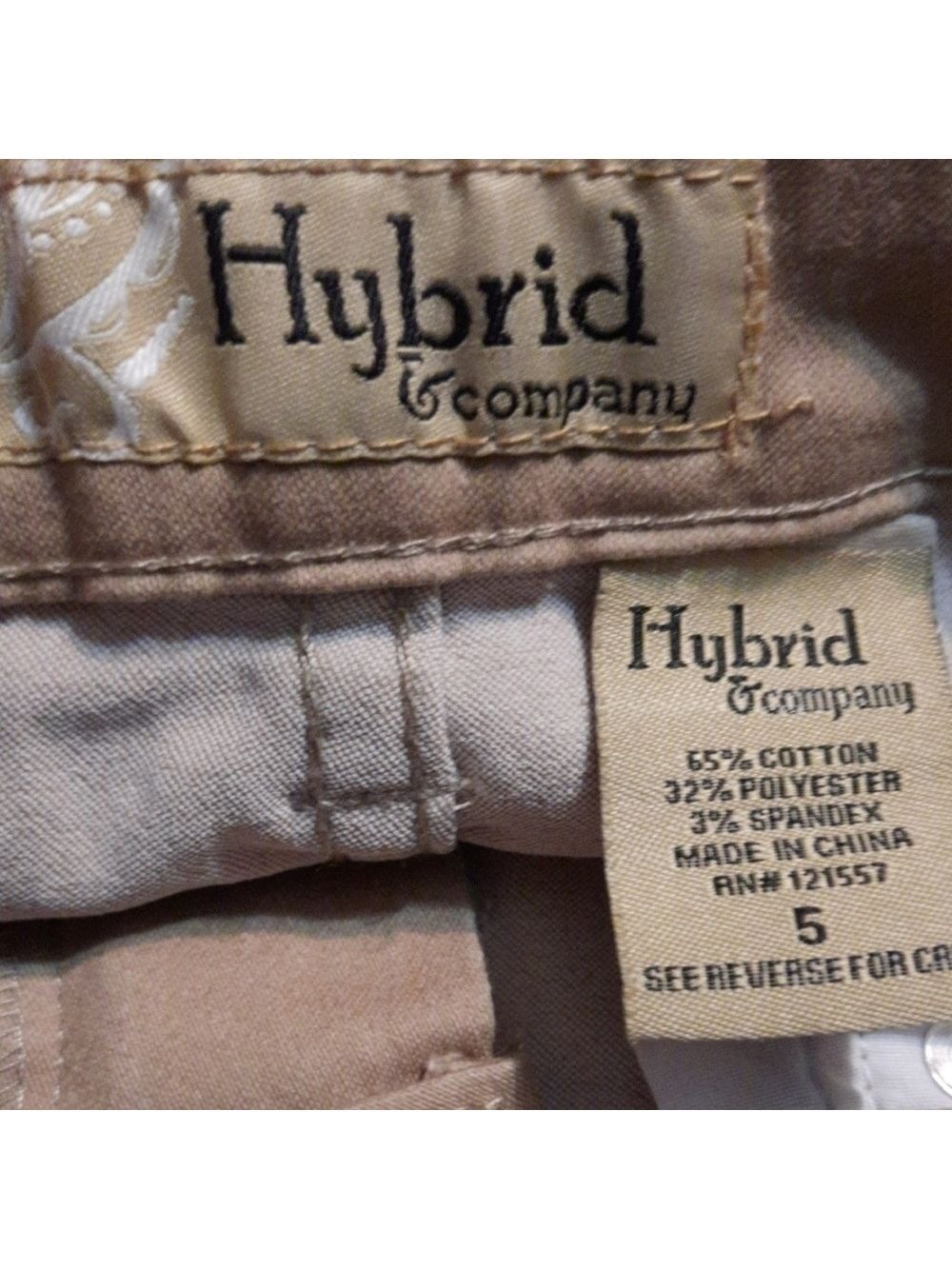 Hybrid and Company Khaki Pants Size 5 Juniors - Picture 6 of 6